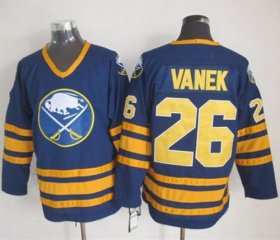 Wholesale Cheap Sabres #26 Thomas Vanek Navy Blue CCM Throwback Stitched NHL Jersey