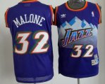 Wholesale Cheap Utah Jazz #32 Karl Malone Mountain Purple Swingman Throwback Jersey