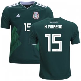 Wholesale Cheap Mexico #15 H.Moreno Home Kid Soccer Country Jersey