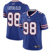Wholesale Cheap Nike Bills #98 Star Lotulelei Royal Blue Team Color Men's Stitched NFL Vapor Untouchable Limited Jersey