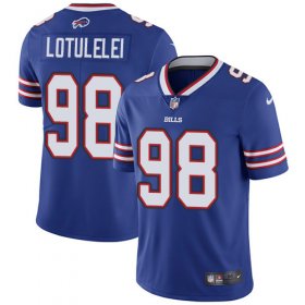 Wholesale Cheap Nike Bills #98 Star Lotulelei Royal Blue Team Color Men\'s Stitched NFL Vapor Untouchable Limited Jersey