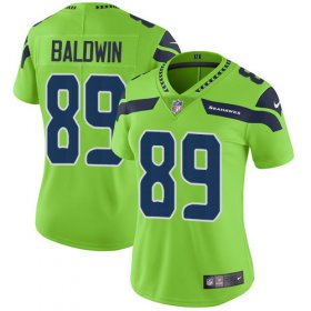 Wholesale Cheap Nike Seahawks #89 Doug Baldwin Green Women\'s Stitched NFL Limited Rush Jersey