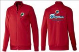 Wholesale Cheap NFL Miami Dolphins Victory Jacket Red