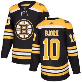 Wholesale Cheap Adidas Bruins #10 Anders Bjork Black Home Authentic Youth Stitched NHL Jersey