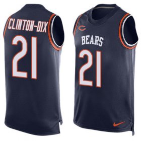 Wholesale Cheap Nike Bears #21 Ha Ha Clinton-Dix Navy Blue Team Color Men\'s Stitched NFL Limited Tank Top Jersey