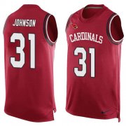 Wholesale Cheap Nike Cardinals #31 David Johnson Red Team Color Men's Stitched NFL Limited Tank Top Jersey