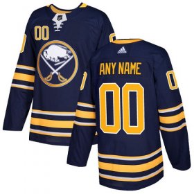Wholesale Cheap Men\'s Adidas Sabres Personalized Authentic Navy Blue Home NHL Jersey