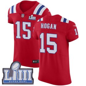 Wholesale Cheap Nike Patriots #15 Chris Hogan Red Alternate Super Bowl LIII Bound Men\'s Stitched NFL Vapor Untouchable Elite Jersey