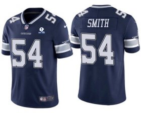 Wholesale Cheap Men\'s Dallas Cowboys #54 Jaylon Smith 60th Anniversary Navy Vapor Untouchable Stitched NFL Nike Limited Jersey