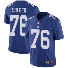 Wholesale Cheap Nike Giants #76 Nate Solder Royal Blue Team Color Men\'s Stitched NFL Vapor Untouchable Limited Jersey