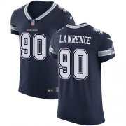 Wholesale Cheap Nike Cowboys #90 Demarcus Lawrence Navy Blue Team Color Men's Stitched NFL Vapor Untouchable Elite Jersey