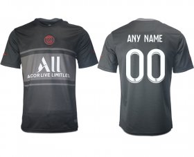 Wholesale Cheap Men 2021-2022 ClubParis Saint-GermainSecond away aaa version black customized Soccer Jersey