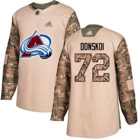 Wholesale Cheap Adidas Avalanche #72 Joonas Donskoi Camo Authentic 2017 Veterans Day Stitched Youth NHL Jersey