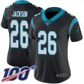 Wholesale Cheap Nike Panthers #26 Donte Jackson Black Team Color Women's Stitched NFL 100th Season Vapor Limited Jersey