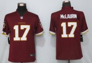 Wholesale Cheap Women's Washington Redskins #17 Terry McLaurin Burgundy Red NEW 2020 Vapor Untouchable Stitched NFL Nike Limited Jersey