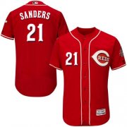 Wholesale Cheap Reds #21 Reggie Sanders Red Flexbase Authentic Collection Stitched MLB Jersey