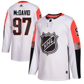 Wholesale Cheap Adidas Oilers #97 Connor McDavid White 2018 All-Star Pacific Division Authentic Stitched Youth NHL Jersey