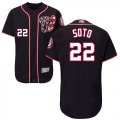 Wholesale Cheap Nationals #22 Juan Soto Navy Blue Flexbase Authentic Collection Stitched MLB Jersey