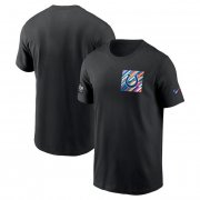 Wholesale Cheap Men's Indianapolis Colts Black 2023 Crucial Catch Sideline Tri-Blend T-Shirt
