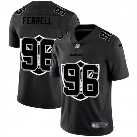 Wholesale Cheap Las Vegas Raiders #96 Clelin Ferrell Men\'s Nike Team Logo Dual Overlap Limited NFL Jersey Black