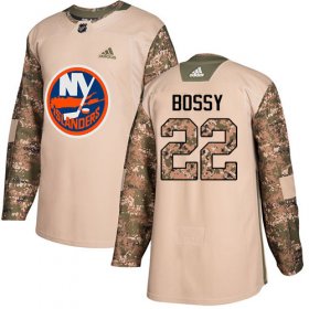 Wholesale Cheap Adidas Islanders #22 Mike Bossy Camo Authentic 2017 Veterans Day Stitched Youth NHL Jersey