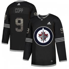 Wholesale Cheap Adidas Jets #9 Andrew Copp Black Authentic Classic Stitched NHL Jersey