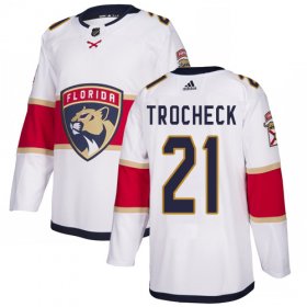 Wholesale Cheap Adidas Panthers #21 Vincent Trocheck White Road Authentic Stitched Youth NHL Jersey