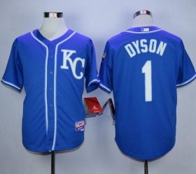 Wholesale Cheap Royals #1 Jarrod Dyson Blue Alternate 2 Cool Base Stitched MLB Jersey