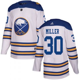 Wholesale Cheap Adidas Sabres #30 Ryan Miller White Authentic 2018 Winter Classic Stitched NHL Jersey