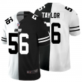 Cheap New York Giants #56 Lawrence Taylor Men's Black V White Peace Split Nike Vapor Untouchable Limited NFL Jersey