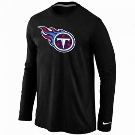 Wholesale Cheap Nike Tennessee Titans Logo Long Sleeve T-Shirt Black