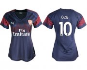 Wholesale Cheap Women's Arsenal #10 Ozil Away Soccer Club Jersey