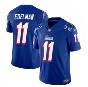 Wholesale Cheap Men's New England Patriots #11 Julian Edelman Blue 2023 F.U.S.E. Vapor Limited Football Stitched Jersey