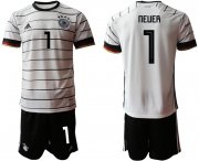 Wholesale Cheap Men 2021 European Cup Germany home white 1 Soccer Jersey
