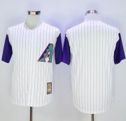 Wholesale Cheap Diamondbacks Blank White Hall Of Fame Cool Base Stitched MLB Jersey