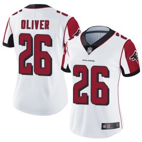 Wholesale Cheap Nike Falcons #26 Isaiah Oliver White Women\'s Stitched NFL Vapor Untouchable Limited Jersey