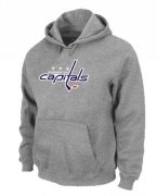 Wholesale Cheap NHL Washington Capitals Big & Tall Logo Pullover Hoodie Grey