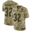Wholesale Cheap Nike Bears #32 David Montgomery Camo Men's Stitched NFL Limited 2018 Salute To Service Jersey