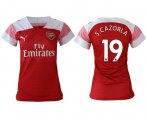 Wholesale Cheap Women's Arsenal #19 S.Cazorla Home Soccer Club Jersey