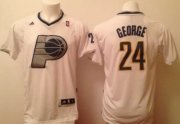 Wholesale Cheap Indiana Pacers #24 Paul George Revolution 30 Swingman 2013 Christmas Day White Jersey