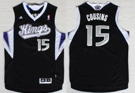 Wholesale Cheap Sacramento Kings #15 DeMarcus Cousins Revolution 30 Swingman Black Jersey