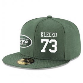 Wholesale Cheap New York Jets #73 Joe Klecko Snapback Cap NFL Player Green with White Number Stitched Hat