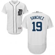 Wholesale Cheap Tigers #19 Anibal Sanchez White Flexbase Authentic Collection Stitched MLB Jersey