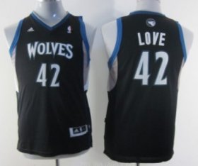 Cheap Minnesota Timberwolves #42 Kevin Love Black Kids Jersey