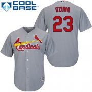 Wholesale Cheap Cardinals #23 Marcell Ozuna Grey Cool Base Stitched Youth MLB Jersey