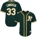 Wholesale Cheap Athletics #33 Jose Canseco Green Cool Base Stitched Youth MLB Jersey