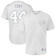 Wholesale Cheap Chicago Cubs #44 Anthony Rizzo Tony Majestic 2019 Players' Weekend Flex Base Authentic Player Jersey White