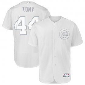 Wholesale Cheap Chicago Cubs #44 Anthony Rizzo Tony Majestic 2019 Players\' Weekend Flex Base Authentic Player Jersey White