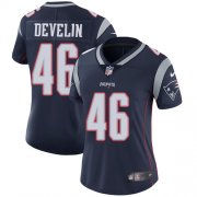 Wholesale Cheap Nike Patriots #46 James Develin Navy Blue Team Color Women's Stitched NFL Vapor Untouchable Limited Jersey