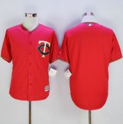 Wholesale Cheap Twins Blank Red New Cool Base Stitched MLB Jersey
